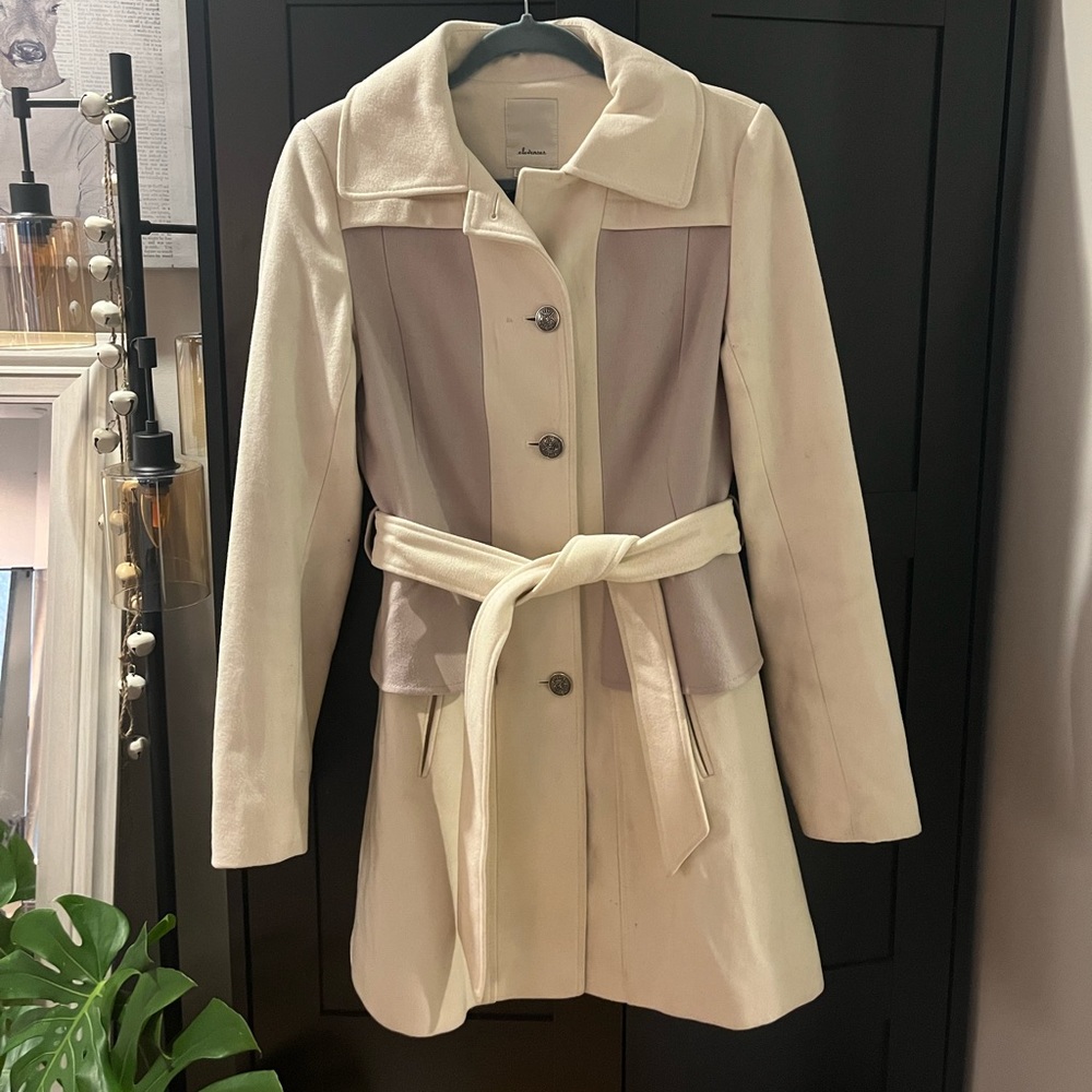 Anthropology wool peplum coat